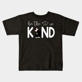 Tuxedo Cat Be The I In Kind Kids T-Shirt